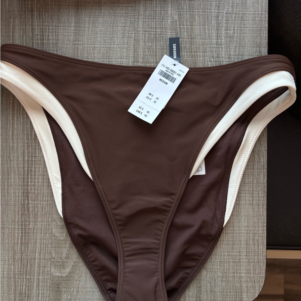 Abercrombie & Fitch mid rise high leg bikini bottoms